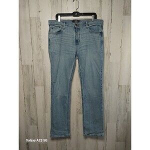 Hollister Jeans Mens 36 x 34 Blue Straight Epic Flex
